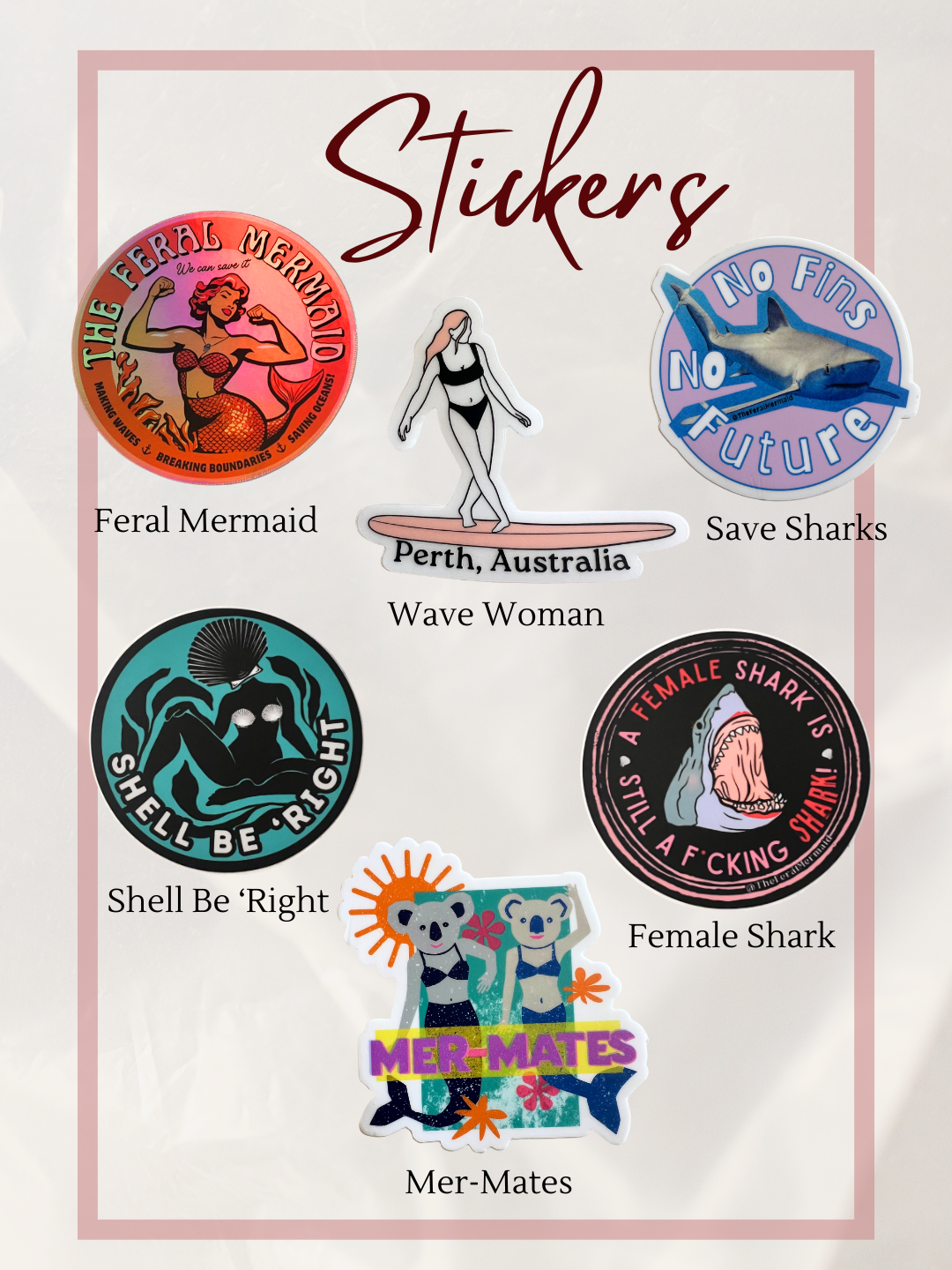 Stickers available