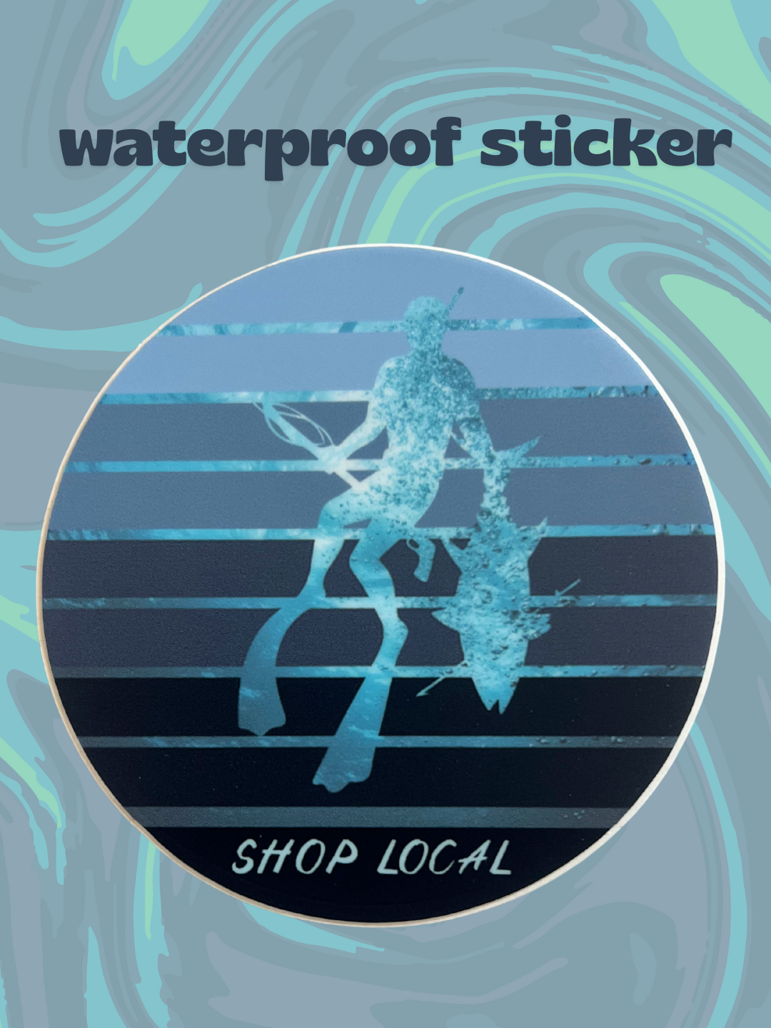 Shop Local Spearo Circle Sticker