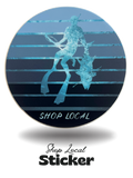 Shop Local Spearo Circle Sticker