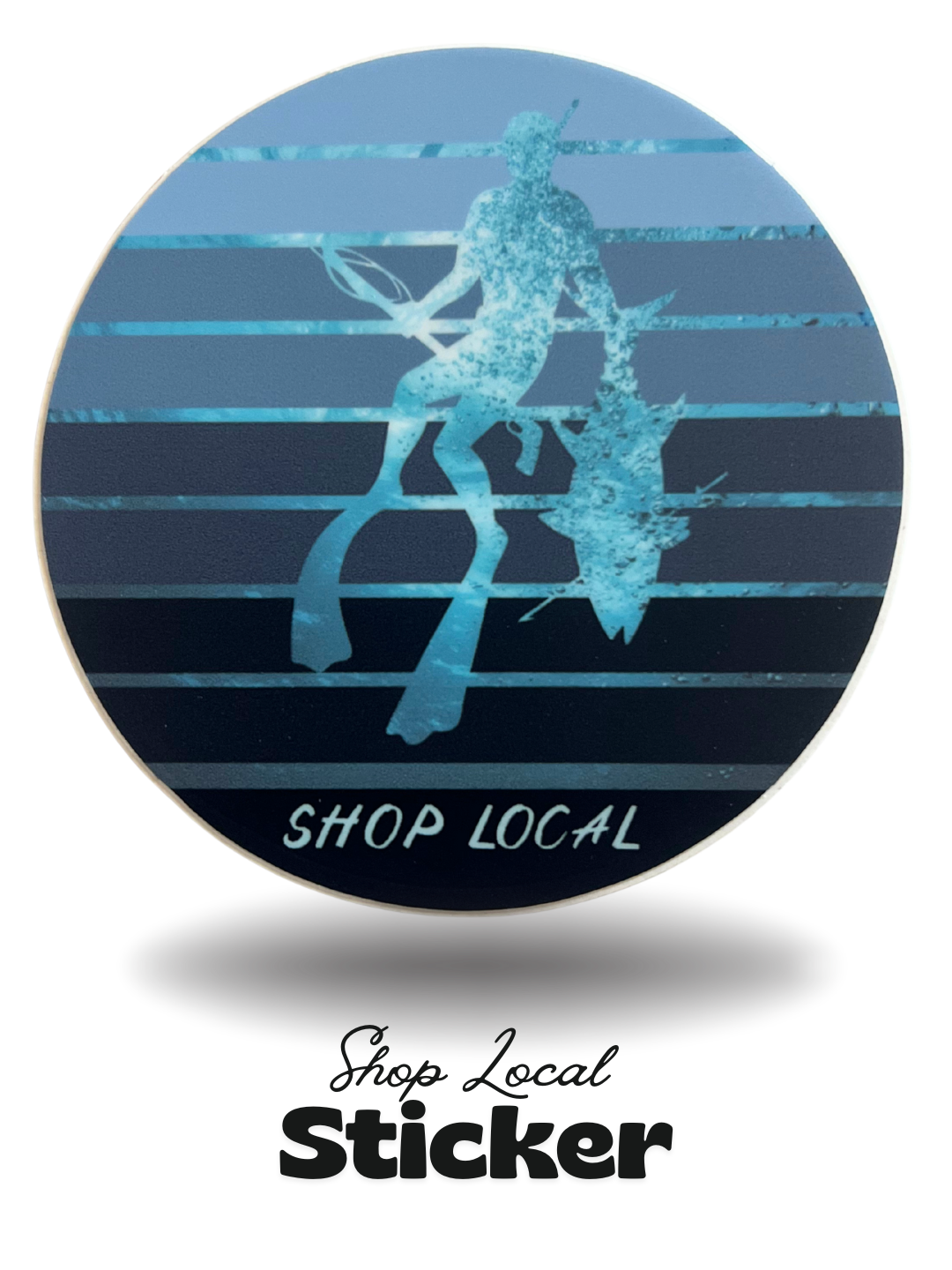 Shop Local Spearo Circle Sticker