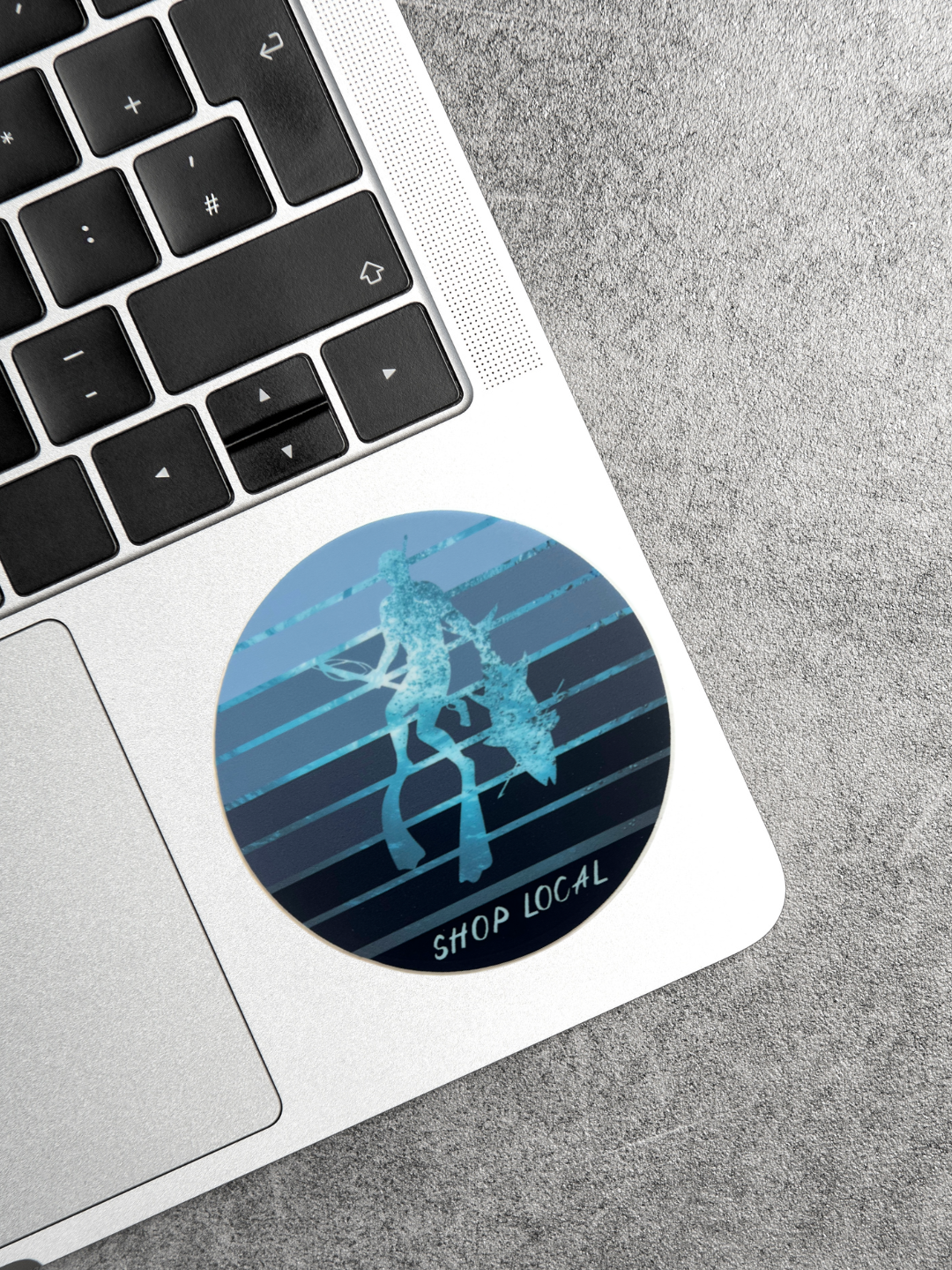 Shop Local Spearo Circle Sticker