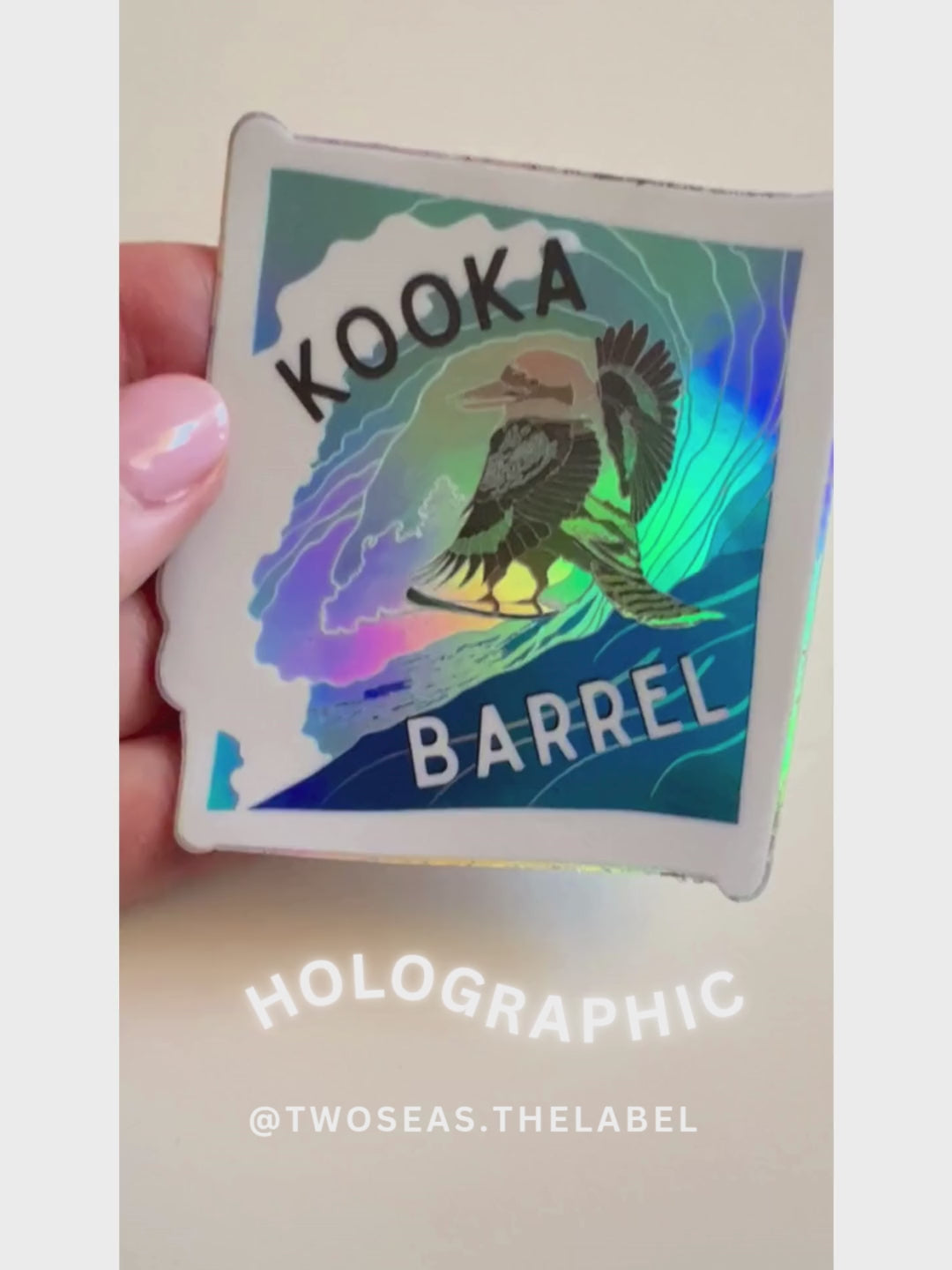 Kookabarrel Sticker – Holographic or Matte